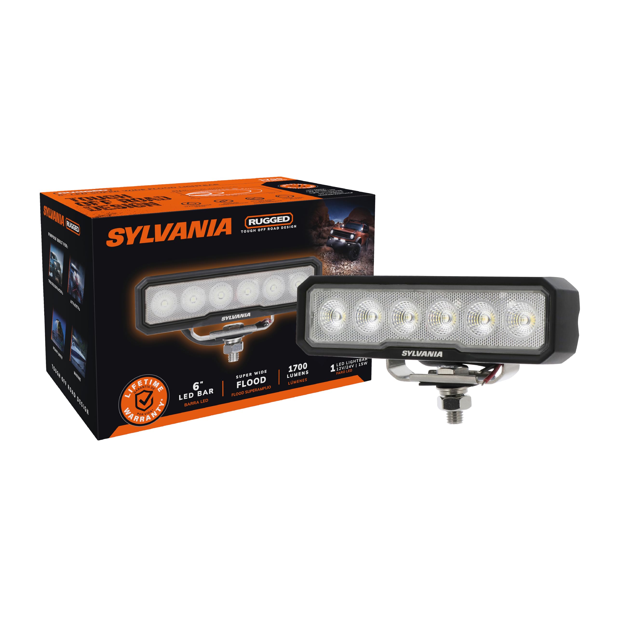 Amazon.com: SYLVANIA - Rugged 6 Inch Flood LED Light Bar